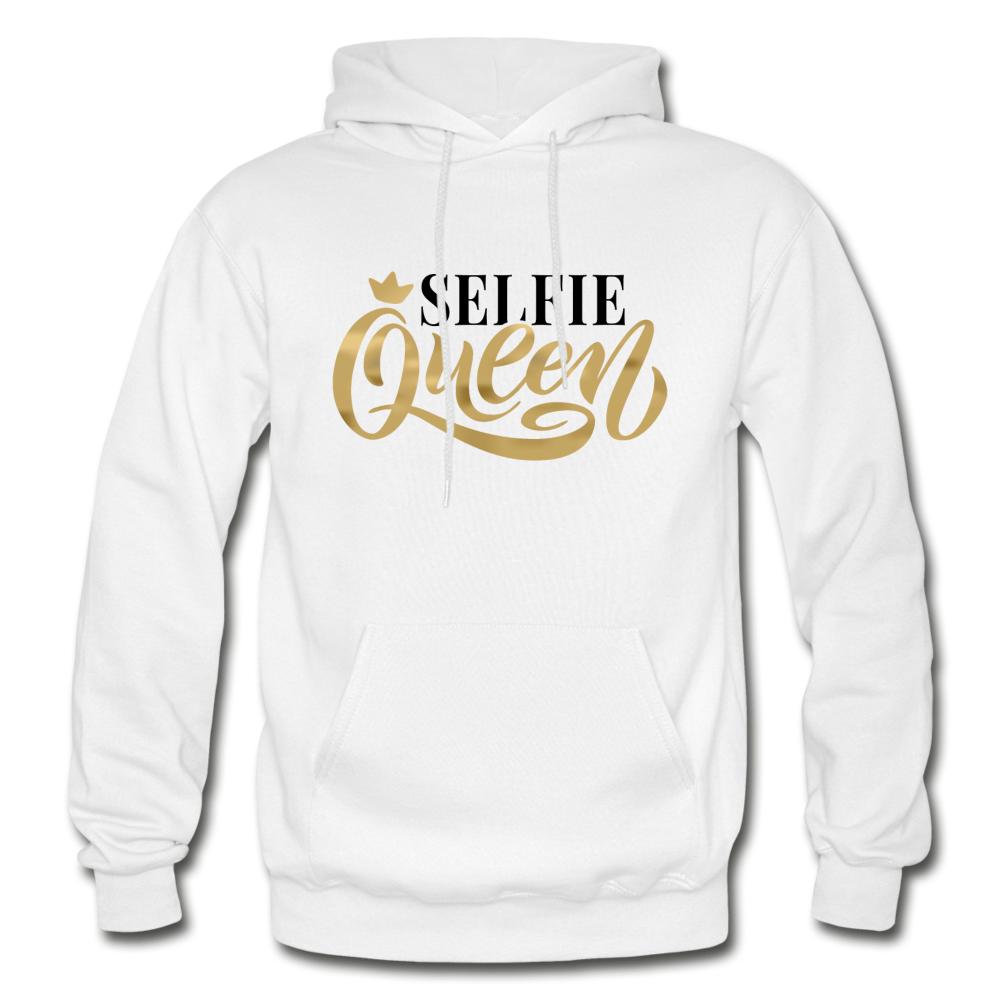 Selfie Queen Hoodie - white