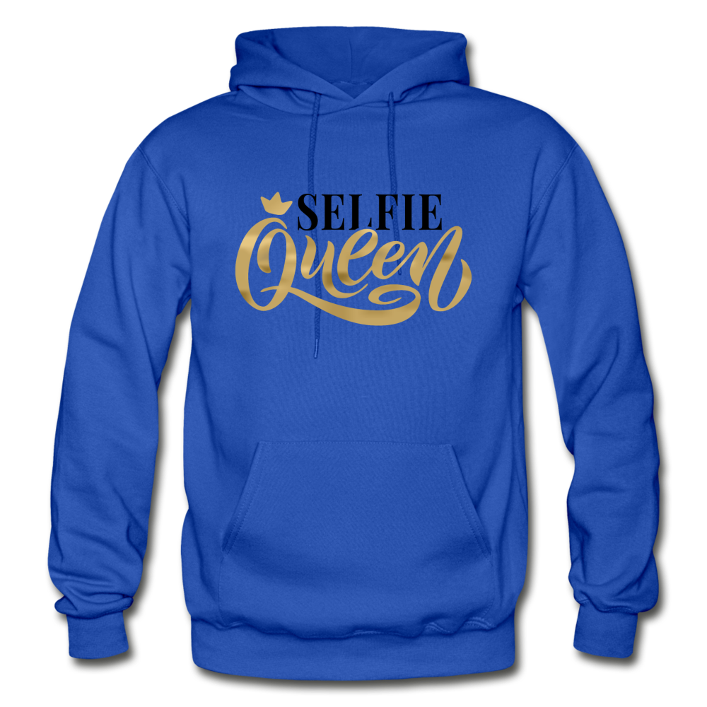 Selfie Queen Hoodie - royal blue