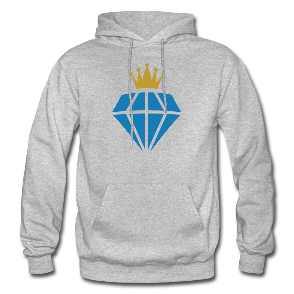 Diamond Crown Hoodie - heather gray