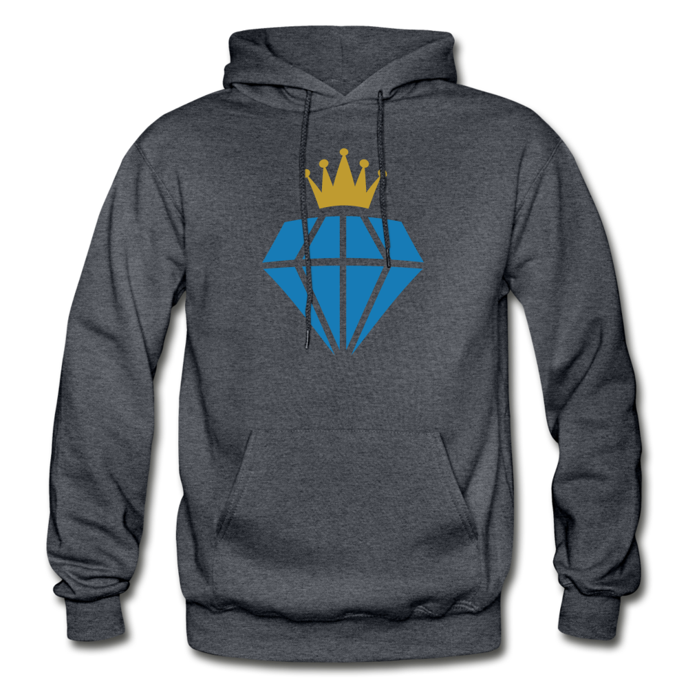 Diamond Crown Hoodie - charcoal gray