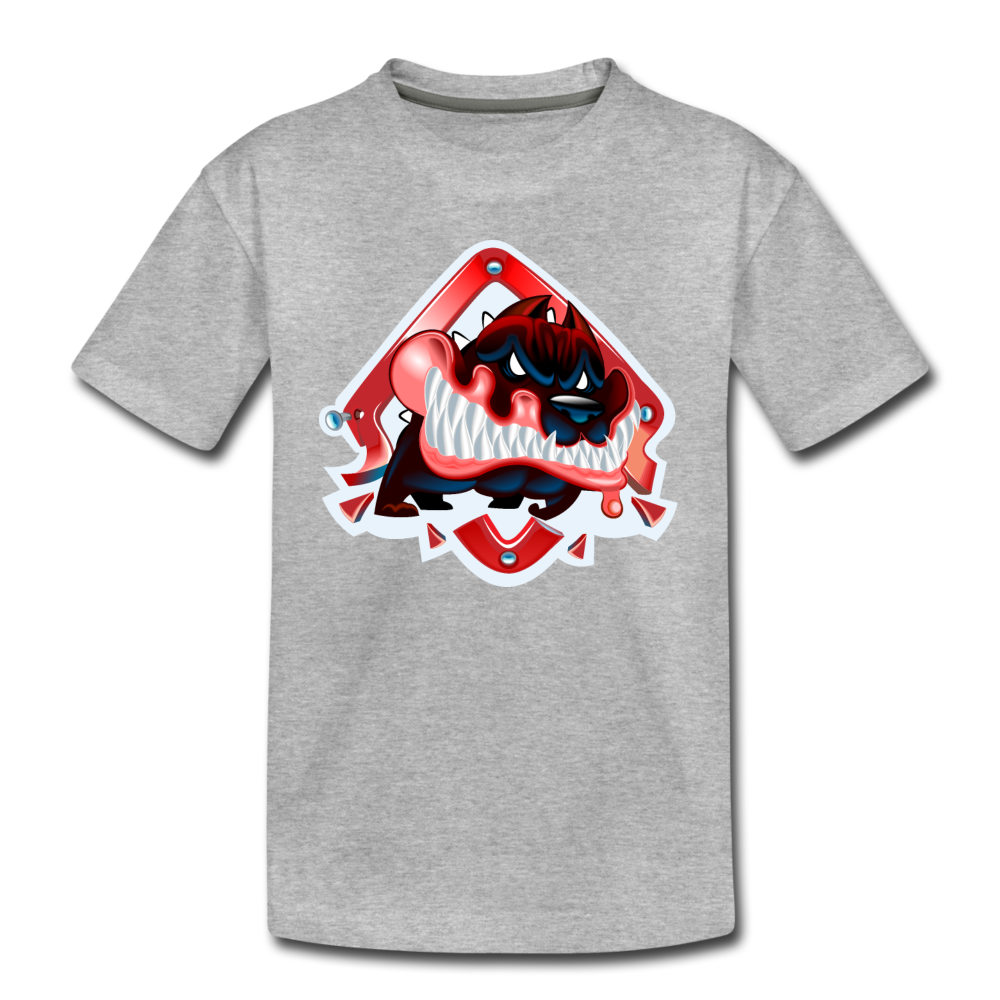 Monster Kids T-Shirt - heather gray