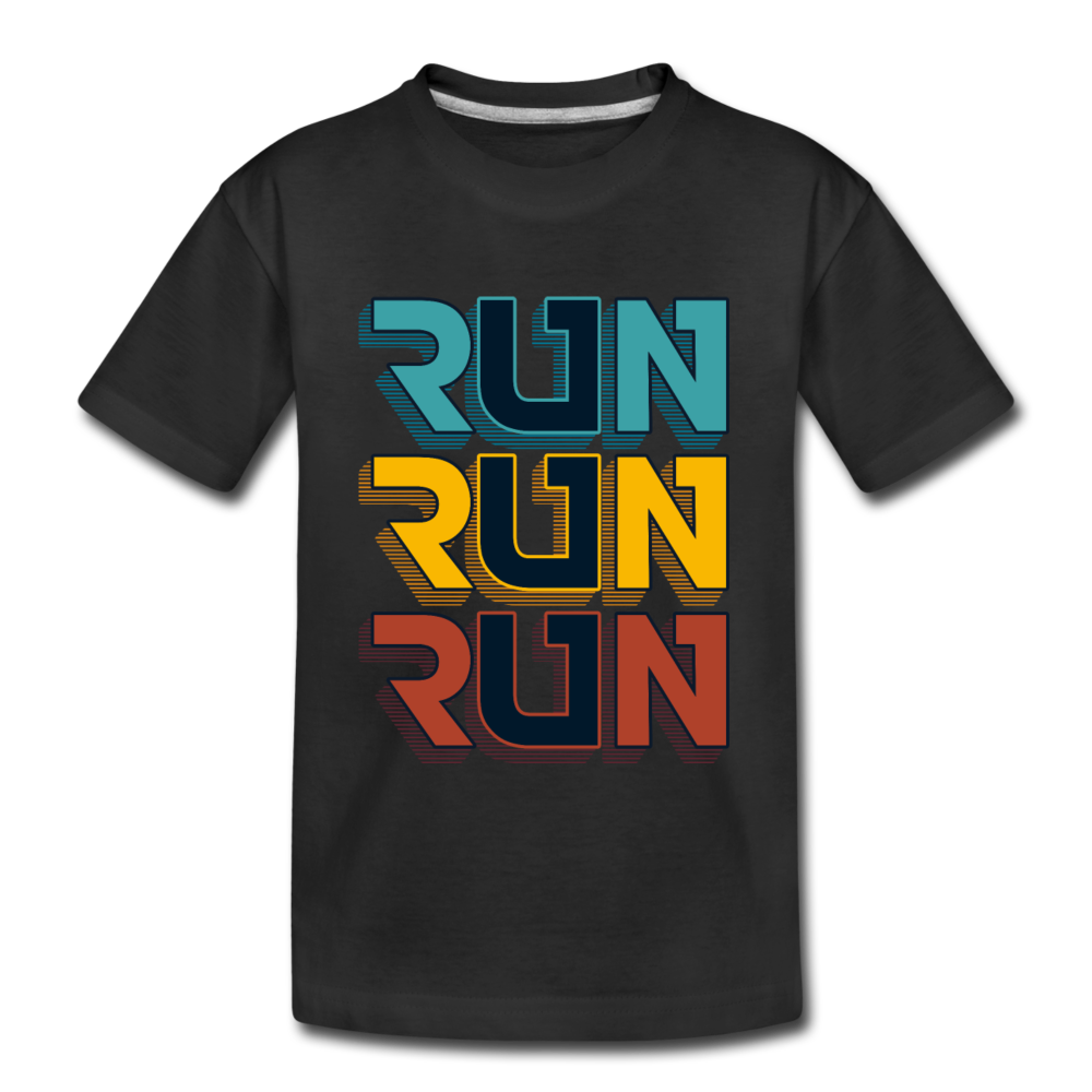 Run Kids T-Shirt - black