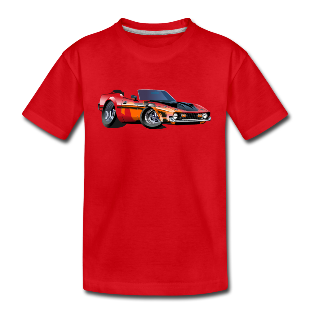 Sports Car Kids T-Shirt - red