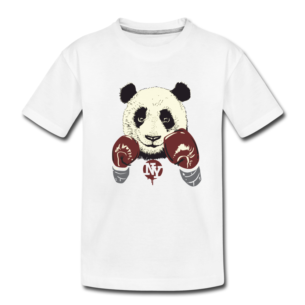 Boxing Panda Kids T-Shirt - white