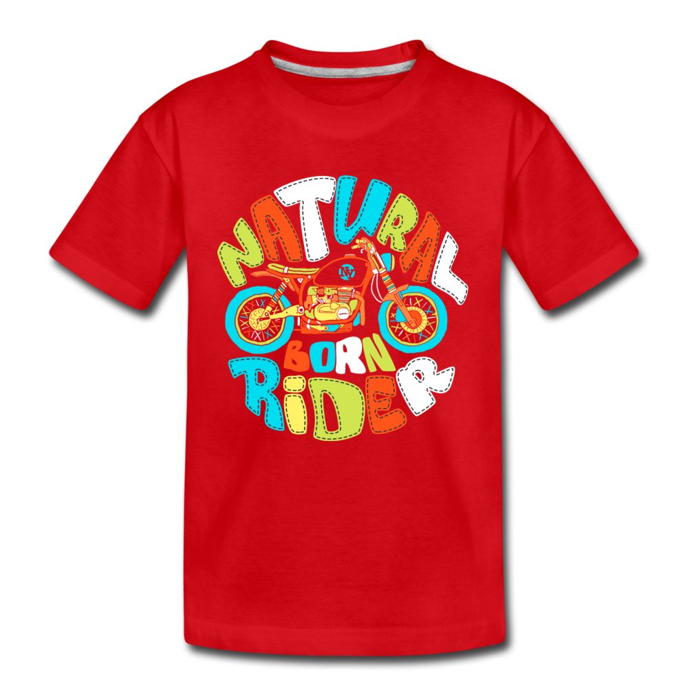 Natural Born Rider Kids T-Shirt - red