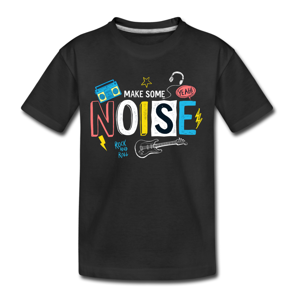 Make Some Noise Kids T-Shirt - black