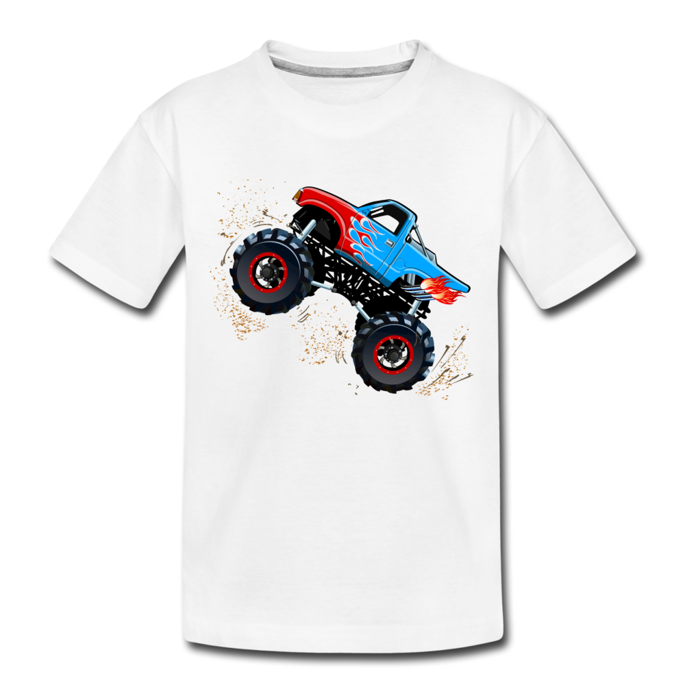 Monster Truck Kids T-Shirt - white