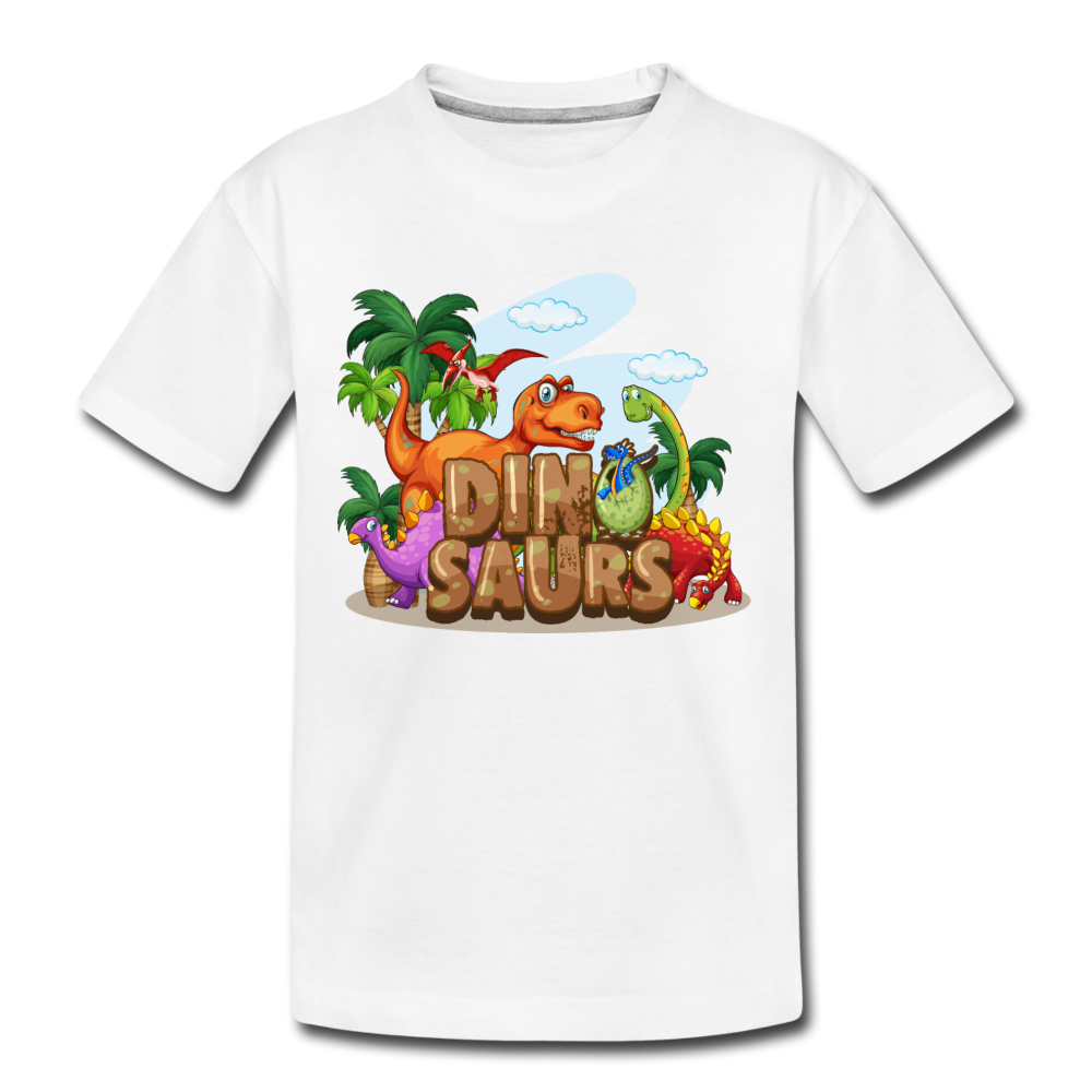 Dinosaurs Kids T-Shirt - white