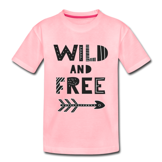 Wild and Free Kids T-Shirt - pink
