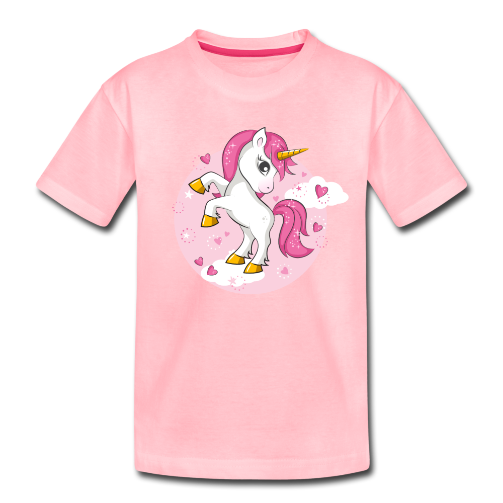 Unicorn Cartoon Kids T-Shirt - pink