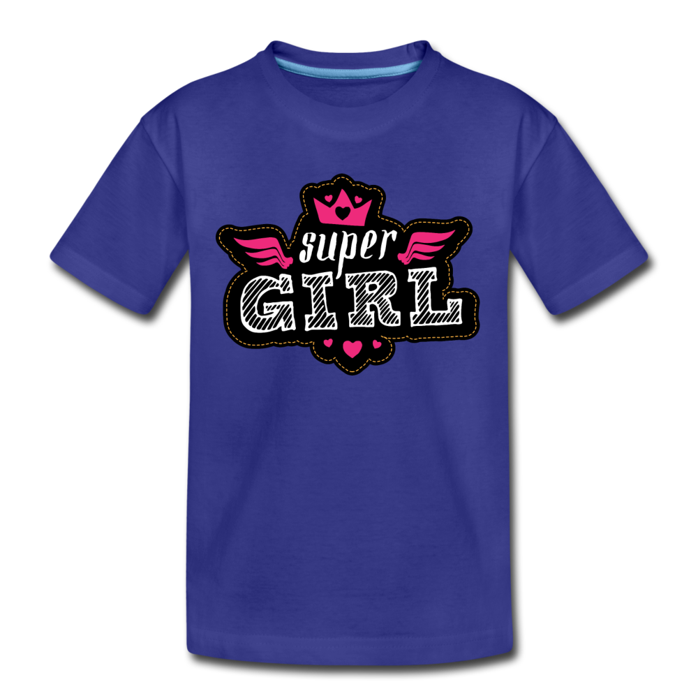 Super Girl Kids T-Shirt - royal blue