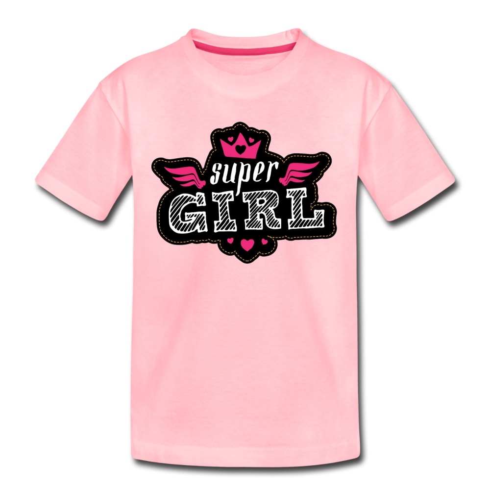 Super Girl Kids T-Shirt - pink