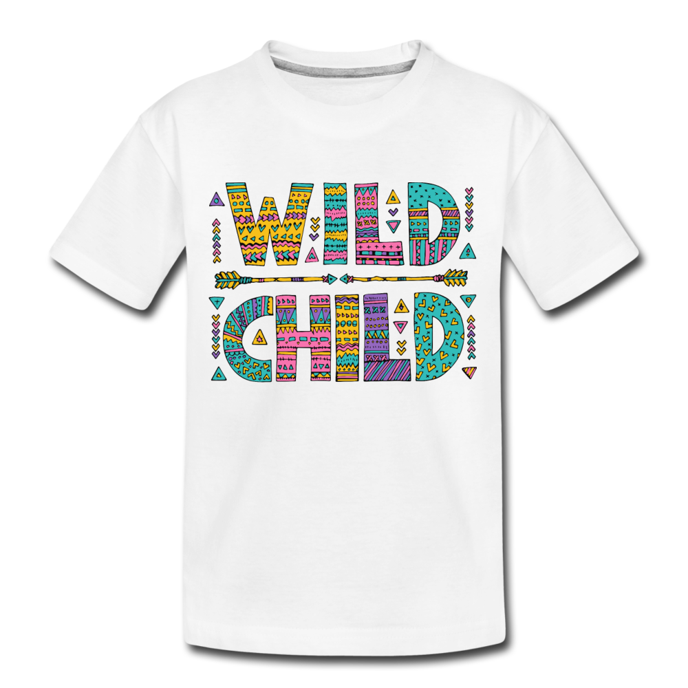 Wild Child Kids T-Shirt - white