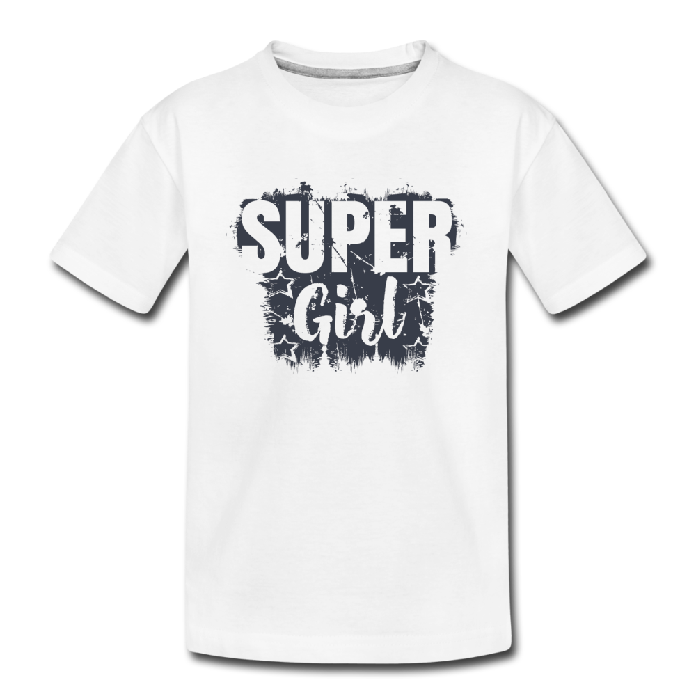 Super Girl Kids T-Shirt - white
