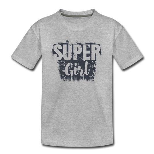 Super Girl Kids T-Shirt - heather gray