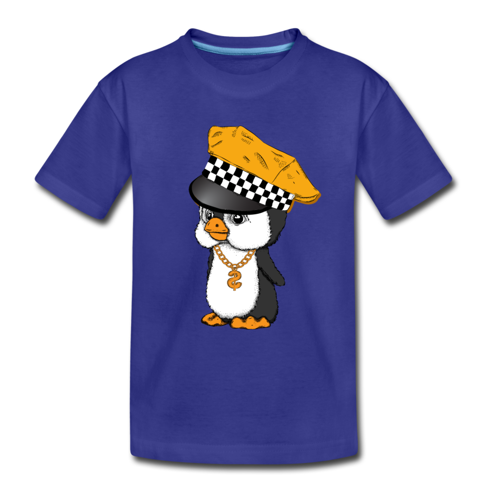 Taxi Penguin Kids T-Shirt - royal blue