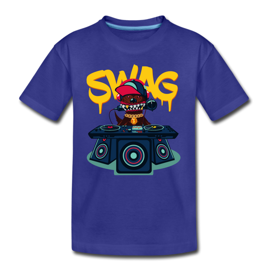 Swag DJ Kids T-Shirt - royal blue