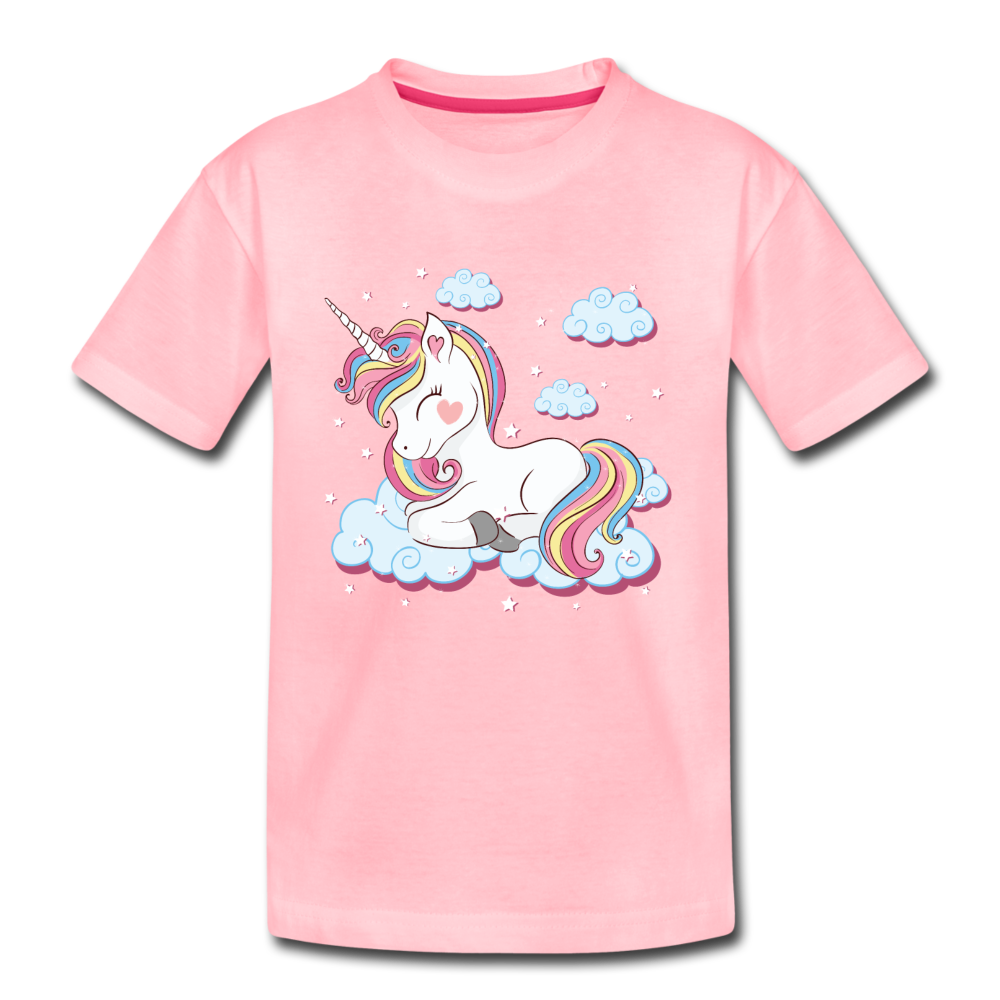 Unicorn Clouds Kids T-Shirt - pink