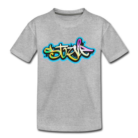 Style Graffiti Kids T-Shirt - heather gray