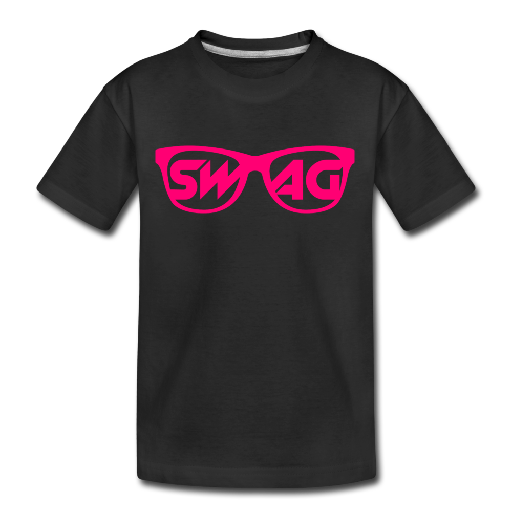 Swag Sunglasses Kids T-Shirt - black