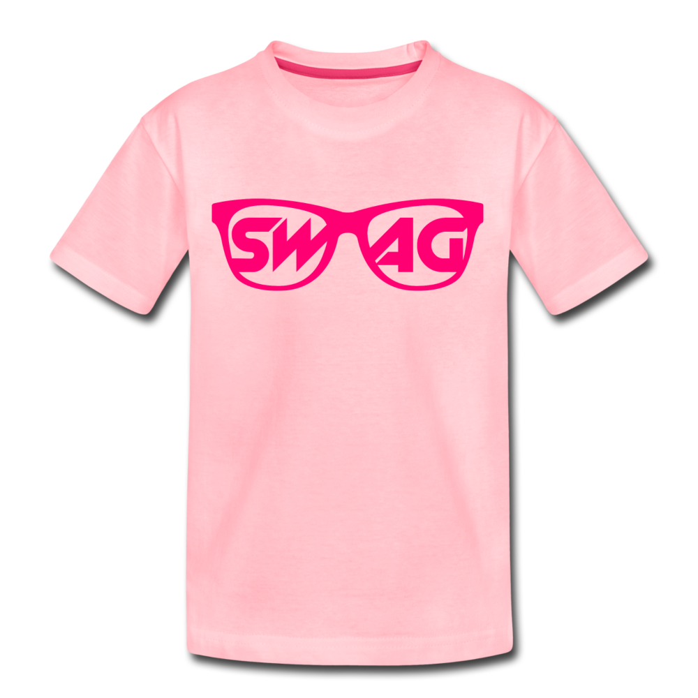 Swag Sunglasses Kids T-Shirt - pink