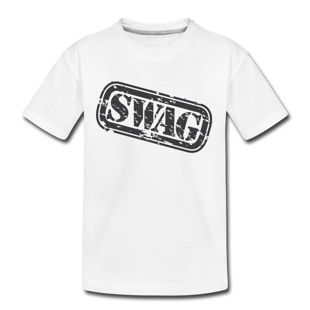 Swag Stamp Kids T-Shirt - white