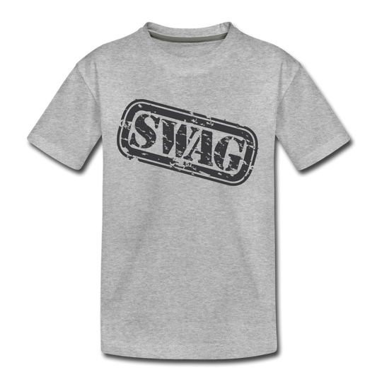 Swag Stamp Kids T-Shirt - heather gray