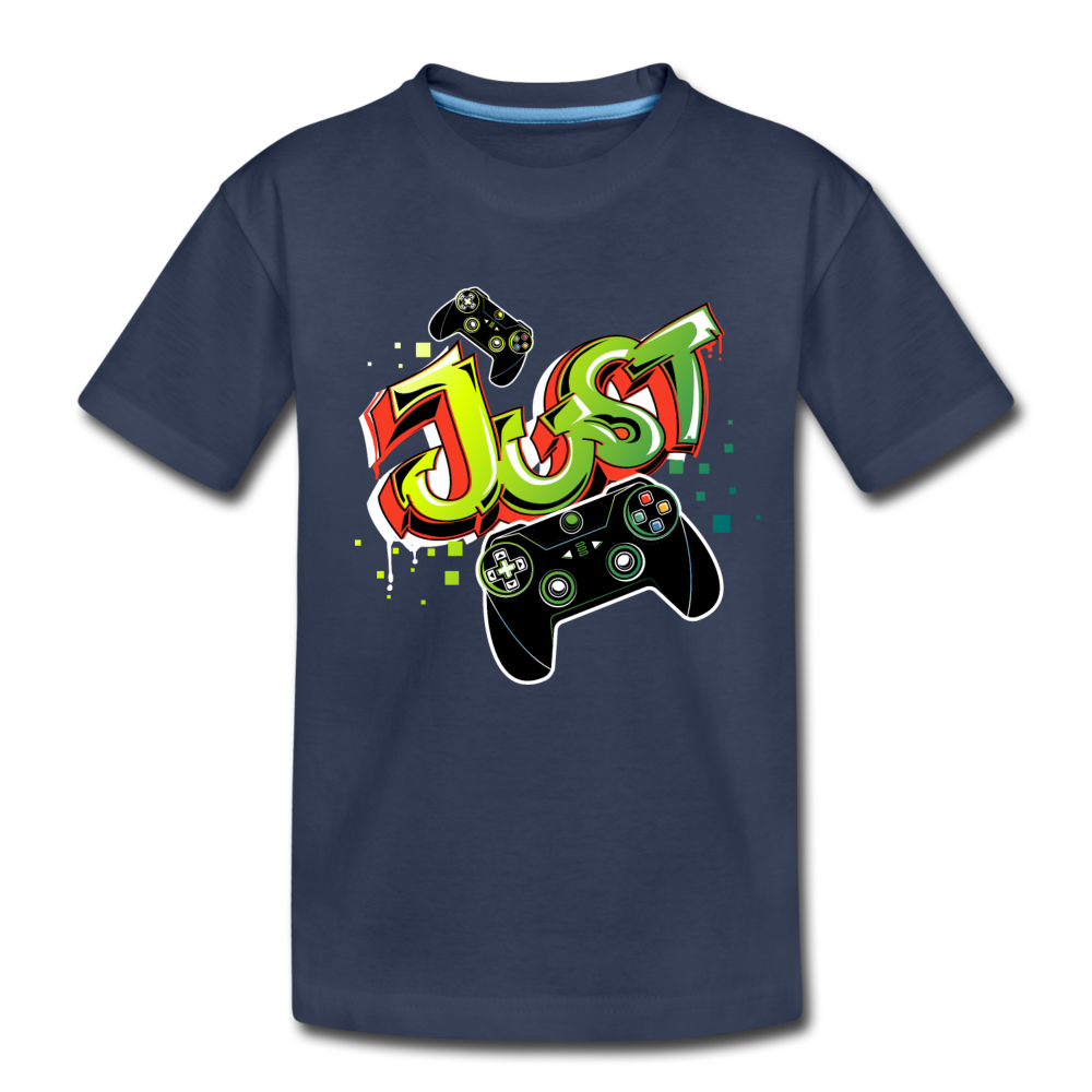 Just Play Video Games Kids T-Shirt - navy