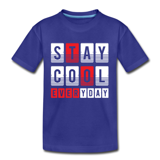 Stay Cool Every Day Kids T-Shirt - royal blue