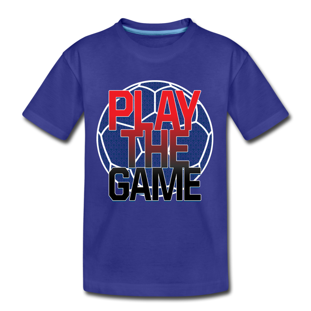 Play the Game Soccer Kids T-Shirt - royal blue