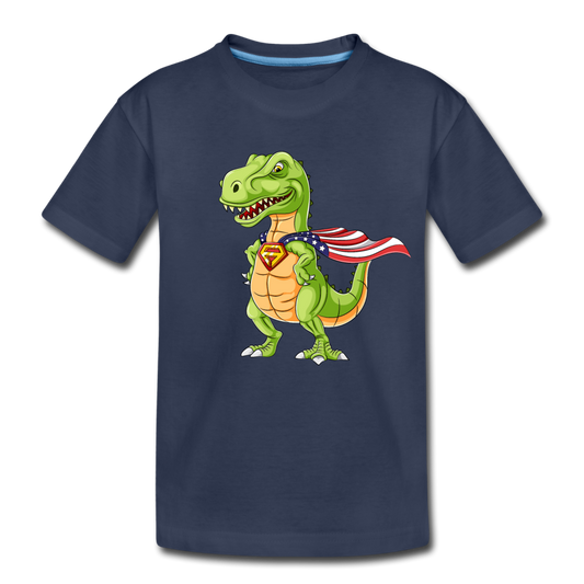 Super Dinosaur Kids T-Shirt - navy